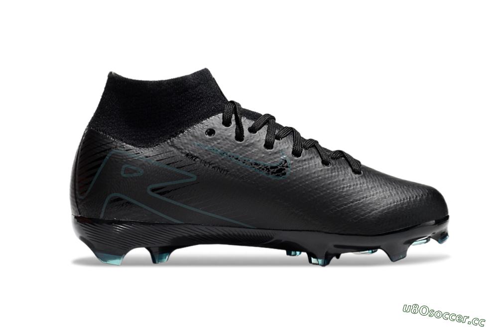 Kids Nike Air Zoom Mercurial Superfly 10 Elite FG Firm Ground High-Tops Football Boots - Black/Blue 4