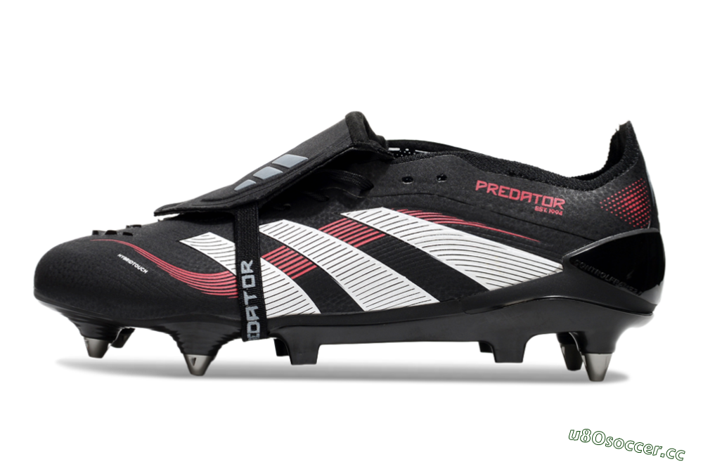 Men's Adidas Predator 25 Elite Foldover Tongue SG Soft Ground Low-Tops Football Boots - Black/White/Red 0