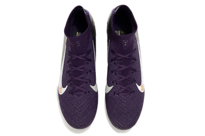 Men's Nike Air Zoom Mercurial Superfly 10 Elite SG Soft Ground High-Tops Football Boots - Purple/White/Gold