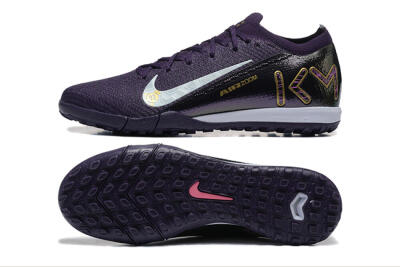 Men's Nike Air Zoom Mercurial Vapor 16 Elite TF Artificial Turf Low-Tops Football Shoes - Purple/White/Gold