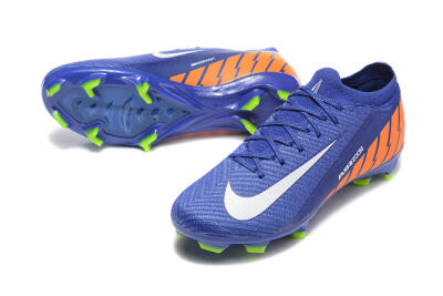Unisex Nike Air Zoom Mercurial Vapor 16 Elite FG Firm Ground Low-Tops Football Boots - Blue/White/Orange