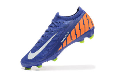 Unisex Nike Air Zoom Mercurial Vapor 16 Elite FG Firm Ground Low-Tops Football Boots - Blue/White/Orange