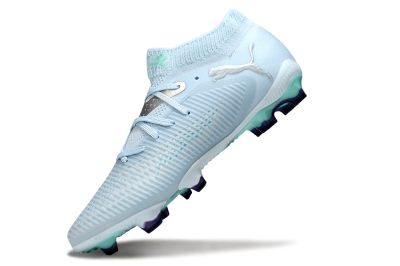 Men's Puma Future 8 Ultimate FG Firm Ground Low-Tops Football Boots - Jade/Silver