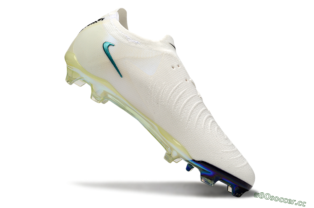 Men's Nike Phantom GX Elite FG Firm Ground Low-Tops Football Boots - Beige/Blue/Black 4