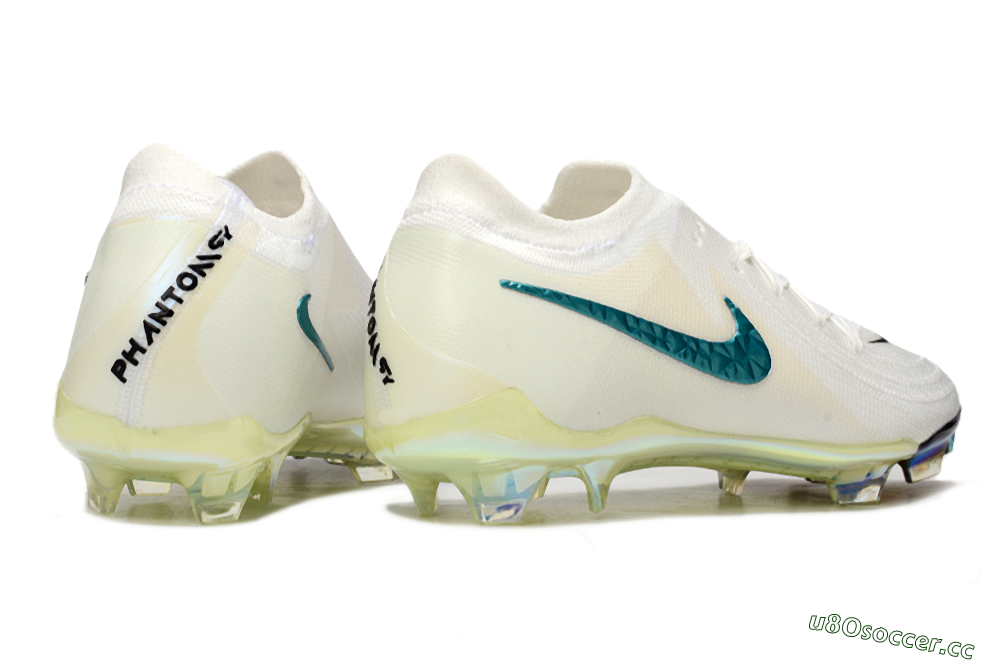 Men's Nike Phantom GX Elite FG Firm Ground Low-Tops Football Boots - Beige/Blue/Black 6