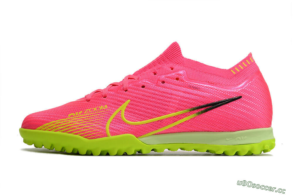 Unisex Nike Air Zoom Mercurial Vapor 15 Elite TF Artificial Turf Low-Tops Football Shoes - Pink/Yellow/Black 0