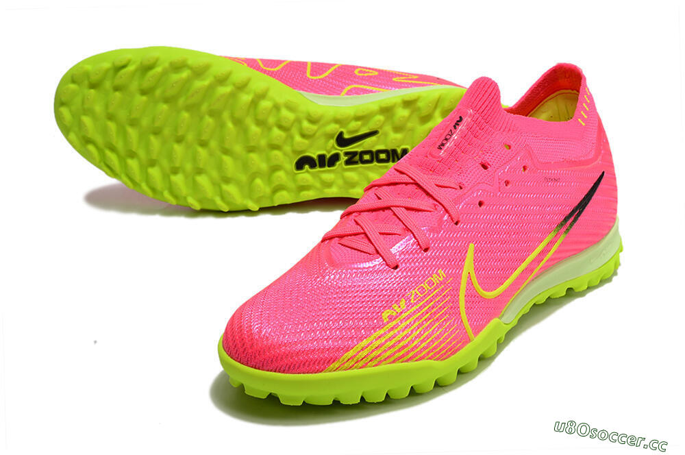 Unisex Nike Air Zoom Mercurial Vapor 15 Elite TF Artificial Turf Low-Tops Football Shoes - Pink/Yellow/Black 3