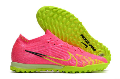 Unisex Nike Air Zoom Mercurial Vapor 15 Elite TF Artificial Turf Low-Tops Football Shoes - Pink/Yellow/Black