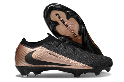 Unisex Nike Air Zoom Mercurial Vapor 16 Elite FG Firm Ground Low-Tops Football Boots - Black/Gold