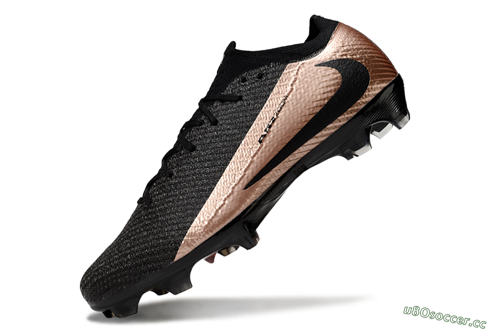 Unisex Nike Air Zoom Mercurial Vapor 16 Elite FG Firm Ground Low-Tops Football Boots - Black/Gold 5