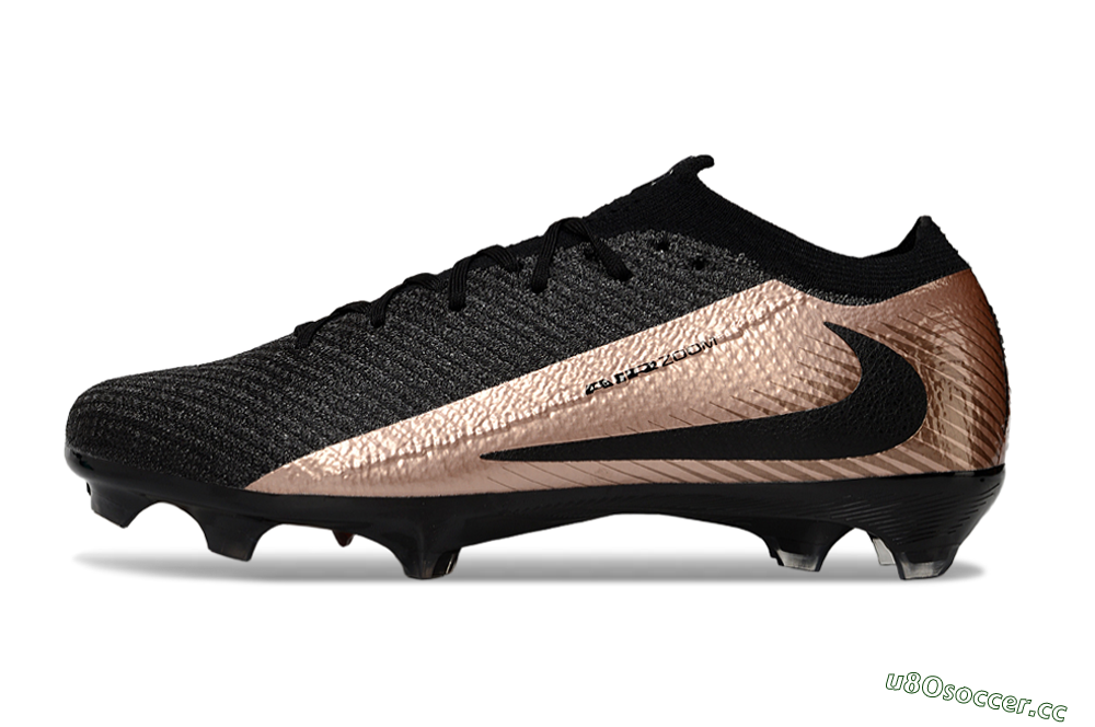 Unisex Nike Air Zoom Mercurial Vapor 16 Elite FG Firm Ground Low-Tops Football Boots - Black/Gold 0