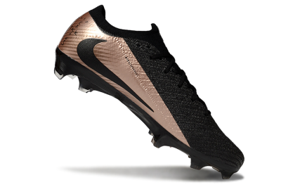 Unisex Nike Air Zoom Mercurial Vapor 16 Elite FG Firm Ground Low-Tops Football Boots - Black/Gold