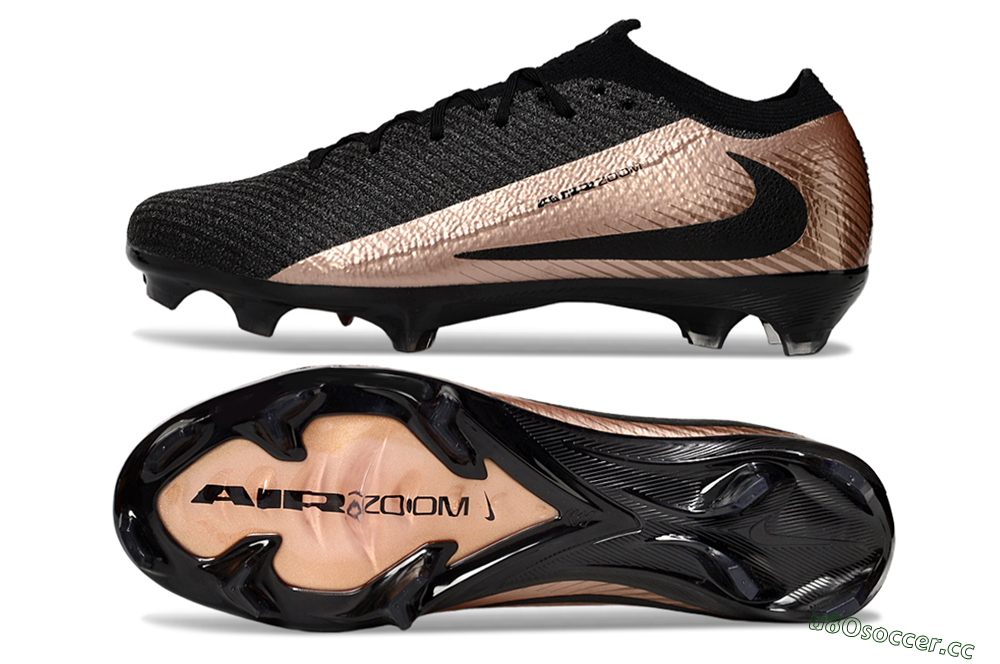 Unisex Nike Air Zoom Mercurial Vapor 16 Elite FG Firm Ground Low-Tops Football Boots - Black/Gold 1