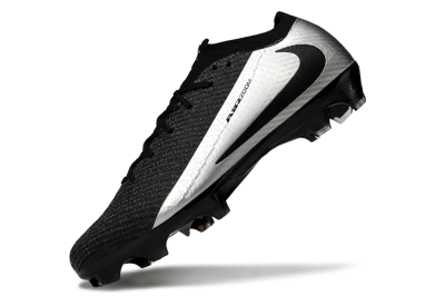 Unisex Nike Air Zoom Mercurial Vapor 16 Elite FG Firm Ground Low-Tops Football Boots - Black/Silver