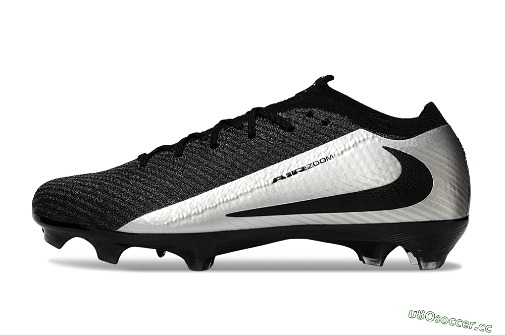 Unisex Nike Air Zoom Mercurial Vapor 16 Elite FG Firm Ground Low-Tops Football Boots - Black/Silver 0