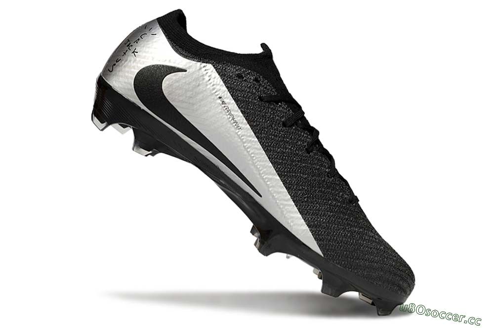 Unisex Nike Air Zoom Mercurial Vapor 16 Elite FG Firm Ground Low-Tops Football Boots - Black/Silver 4