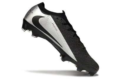 Unisex Nike Air Zoom Mercurial Vapor 16 Elite FG Firm Ground Low-Tops Football Boots - Black/Silver
