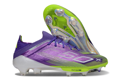 Men's Adidas F50+ Elite Lightstrike Pro FG Firm Ground Low-Tops Football Boots - Purple/Yellow/White