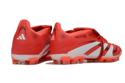 Unisex Adidas Predator Elite Foldover Tongue TF Artificial Turf Low-Tops Football Shoes - Red/White/Black