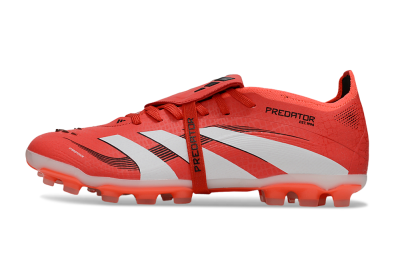 Unisex Adidas Predator Elite Foldover Tongue TF Artificial Turf Low-Tops Football Shoes - Red/White/Black