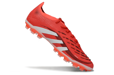 Unisex Adidas Predator 25 Elite TF Artificial Turf Low-Tops Football Shoes - Red/White/Black