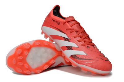 Unisex Adidas Predator 25 Elite TF Artificial Turf Low-Tops Football Shoes - Red/White/Black