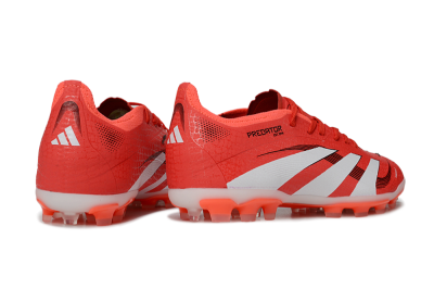 Unisex Adidas Predator 25 Elite TF Artificial Turf Low-Tops Football Shoes - Red/White/Black