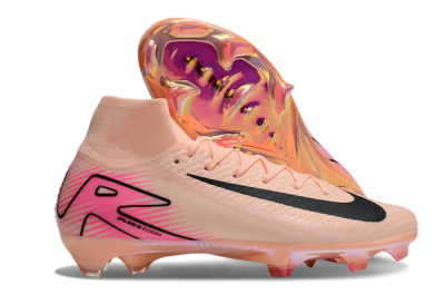 Men's Nike Air Zoom Mercurial Superfly 10 Elite FG Firm Ground High-Tops Football Boots - Pink/Black