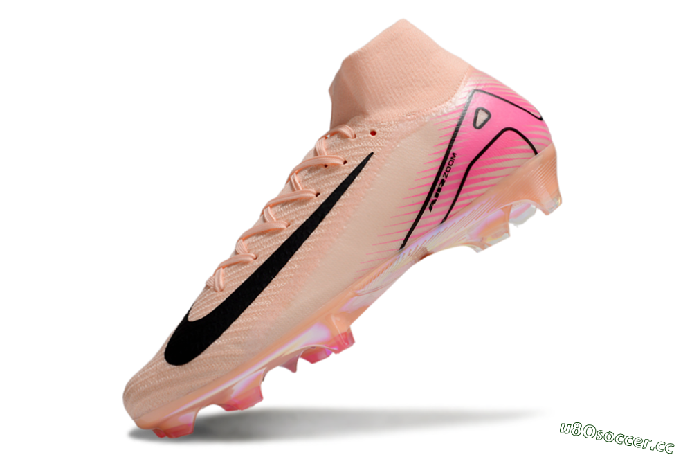 Men's Nike Air Zoom Mercurial Superfly 10 Elite FG Firm Ground High-Tops Football Boots - Pink/Black 5