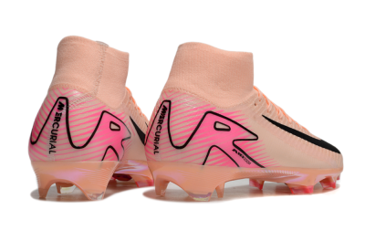 Men's Nike Air Zoom Mercurial Superfly 10 Elite FG Firm Ground High-Tops Football Boots - Pink/Black