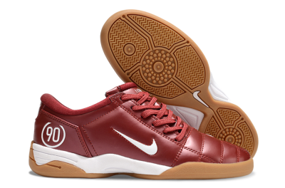 Men's Nike Total 90 II IC Indoor & Futsal Low-Tops Football Shoes - Red/White