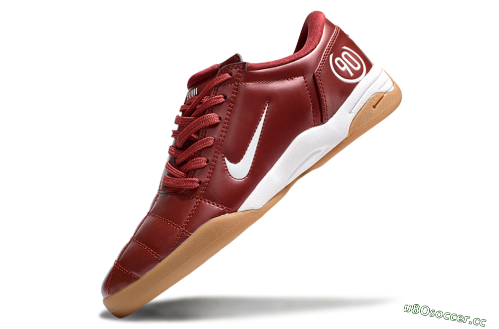 Men's Nike Total 90 II IC Indoor & Futsal Low-Tops Football Shoes - Red/White 5