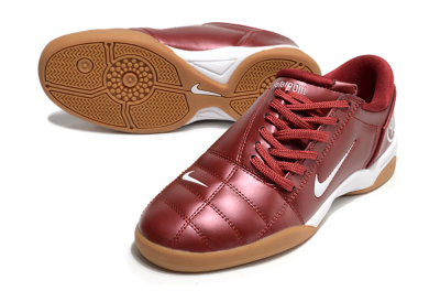 Men's Nike Total 90 II IC Indoor & Futsal Low-Tops Football Shoes - Red/White