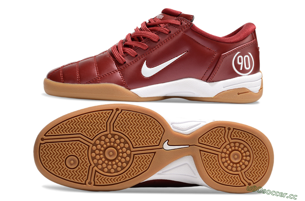 Men's Nike Total 90 II IC Indoor & Futsal Low-Tops Football Shoes - Red/White 1