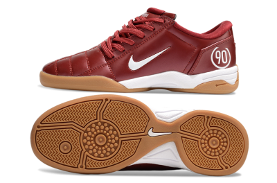 Men's Nike Total 90 II IC Indoor & Futsal Low-Tops Football Shoes - Red/White