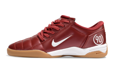 Men's Nike Total 90 II IC Indoor & Futsal Low-Tops Football Shoes - Red/White