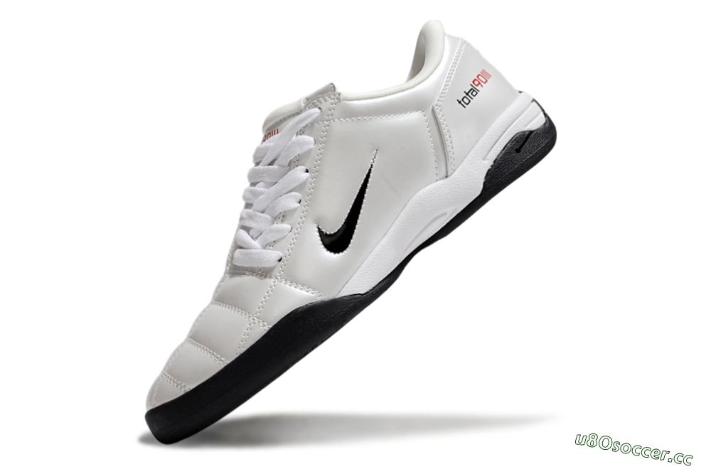Men's Nike Total 90 II IC Indoor & Futsal Low-Tops Football Shoes - Beige/Black/White 5