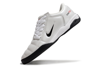 Men's Nike Total 90 II IC Indoor & Futsal Low-Tops Football Shoes - Beige/Black/White