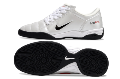 Men's Nike Total 90 II IC Indoor & Futsal Low-Tops Football Shoes - Beige/Black/White