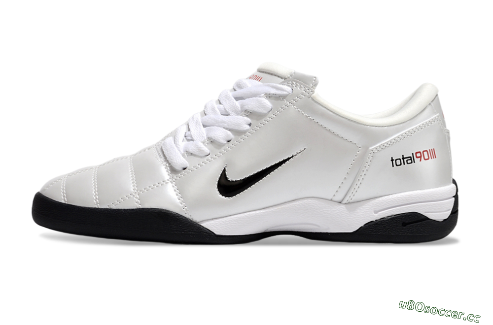 Men's Nike Total 90 II IC Indoor & Futsal Low-Tops Football Shoes - Beige/Black/White 0