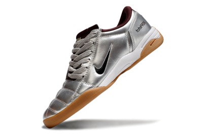 Men's Nike Total 90 II IC Indoor & Futsal Low-Tops Football Shoes - Silver/Black/White