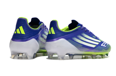 Men's Adidas F50 Elite FG Firm Ground Low-Tops Football Boots - Purple/Yellow/White