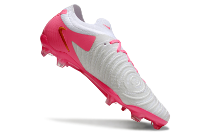 Men's Nike Phantom GX Elite FG Firm Ground Low-Tops Football Boots - White/Pink/Gold