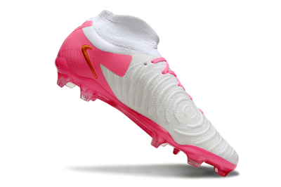 Men's Nike Phantom Luna Elite NU FG Firm Ground High-Tops Football Boots - White/Pink/Gold