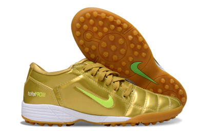 Unisex Nike Total 90 II TF Artificial Turf Low-Tops Football Shoes - Gold/Yellow/White