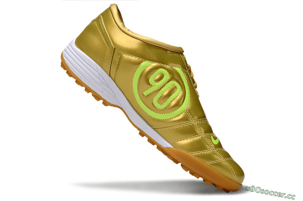 Unisex Nike Total 90 II TF Artificial Turf Low-Tops Football Shoes - Gold/Yellow/White 4