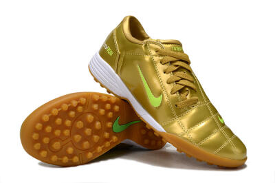Unisex Nike Total 90 II TF Artificial Turf Low-Tops Football Shoes - Gold/Yellow/White