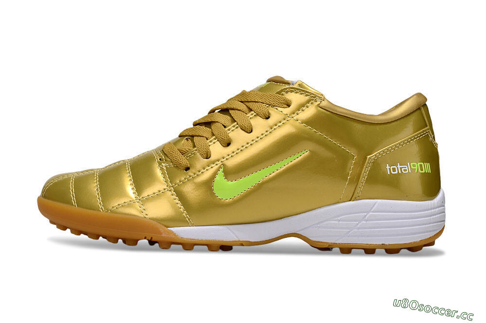 Unisex Nike Total 90 II TF Artificial Turf Low-Tops Football Shoes - Gold/Yellow/White 0
