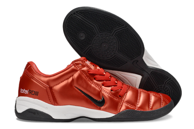 Men's Nike Total 90 II IC Indoor & Futsal Low-Tops Football Shoes - Red/White/Black