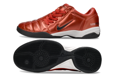 Men's Nike Total 90 II IC Indoor & Futsal Low-Tops Football Shoes - Red/White/Black
